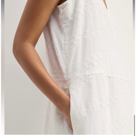 EVERLANE White 100% Linen Dress Size Small - Picture 5 of 12